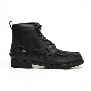 Polo Ralph Lauren Ranger Mid Ballistic Nylon Boots Men's Sz 9.5 Black Oxford NIB